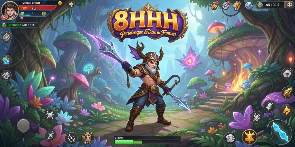 Gameplay 8HHH menampilkan petualangan seru dan grafis berkualitas tinggi.