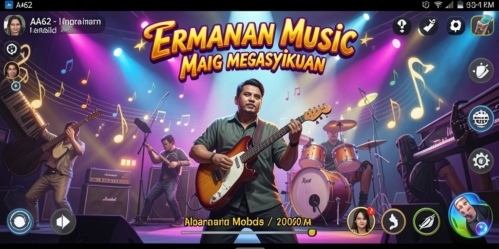 Tampilan gameplay AA62 yang penuh warna dan interaktif.