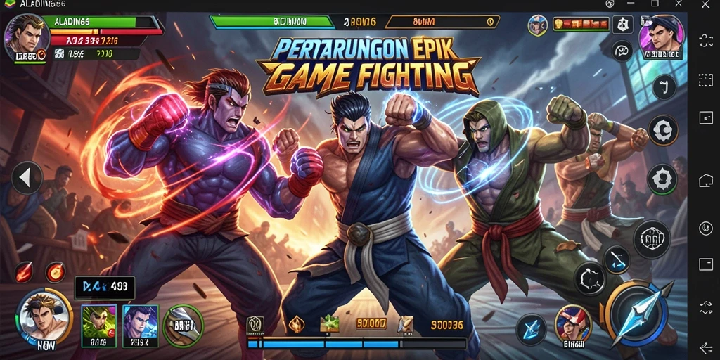 Tampilan gameplay mendebarkan dari ALADIN66 dengan aksi pertarungan seru.