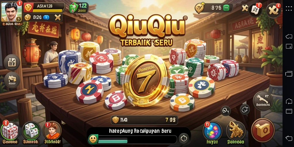 Screenshot gameplay QiuQiu di ASIA128 yang menggembirakan.