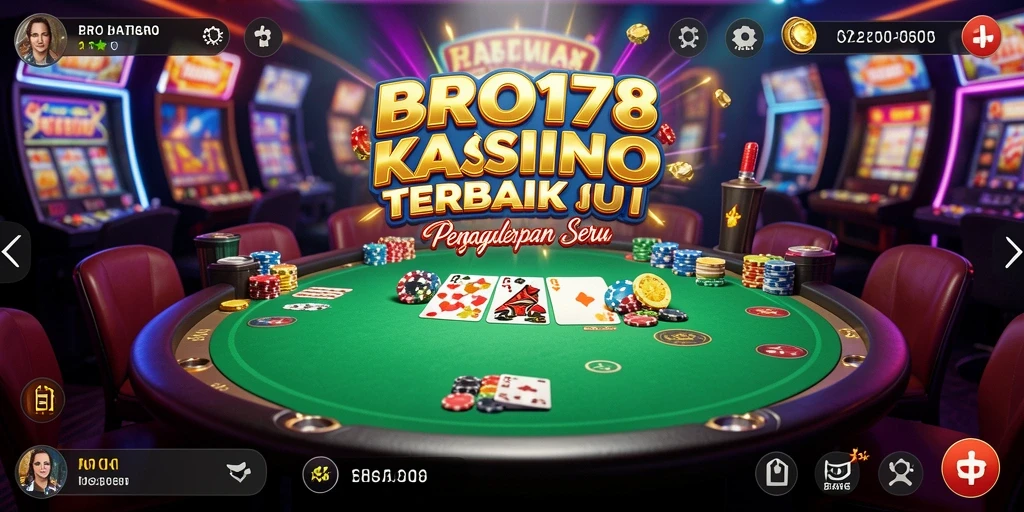 Tampilan antarmuka permainan Kasino BRO178 yang menawan dan interaktif.