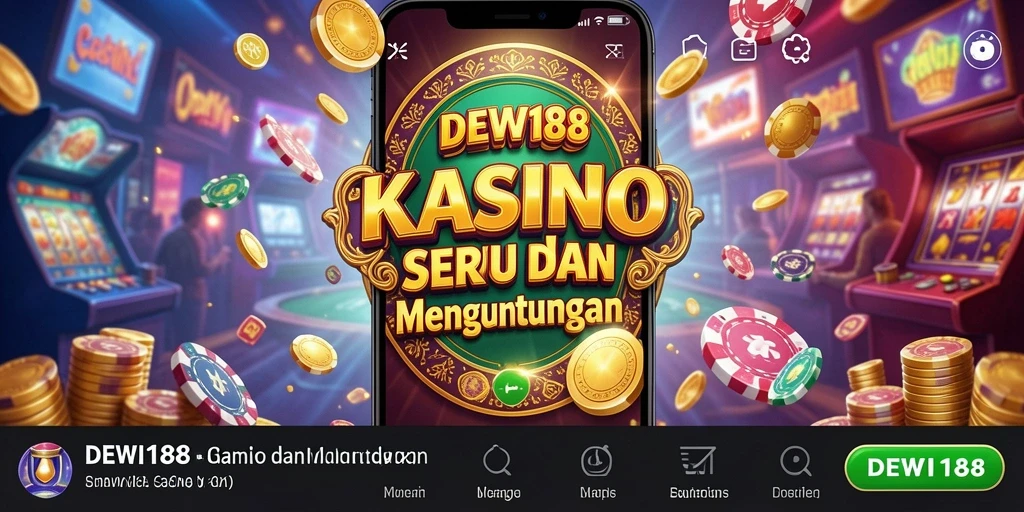 Tampilan gameplay menarik dari DEWI188 dengan nuansa Kasino.