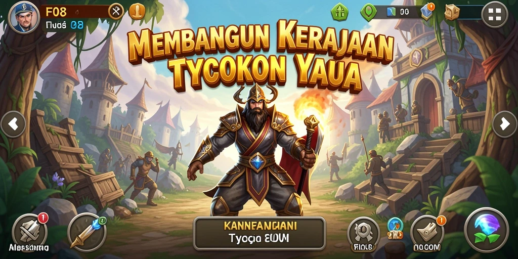 Tampilan gameplay mendalam dan interaktif dalam F08 yang menarik.