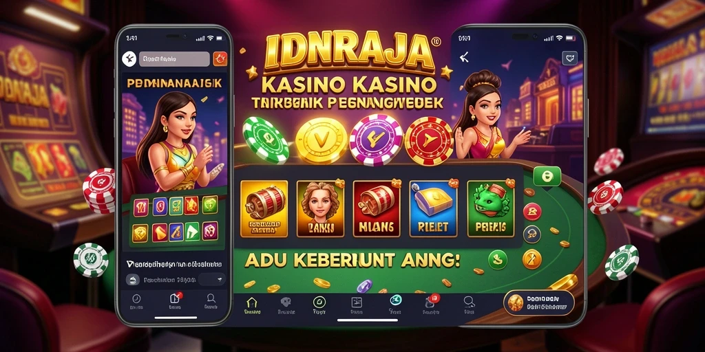 Tampilan gameplay seru di aplikasi IDNRAJA yang penuh warna.