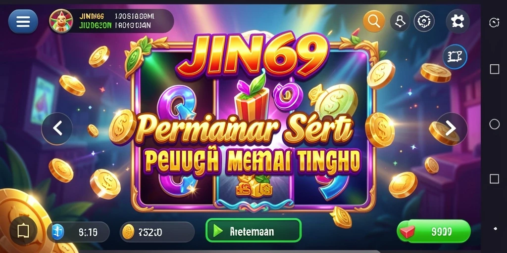 Screenshot gameplay JIN69 yang menunjukkan kegembiraan bermain slot.