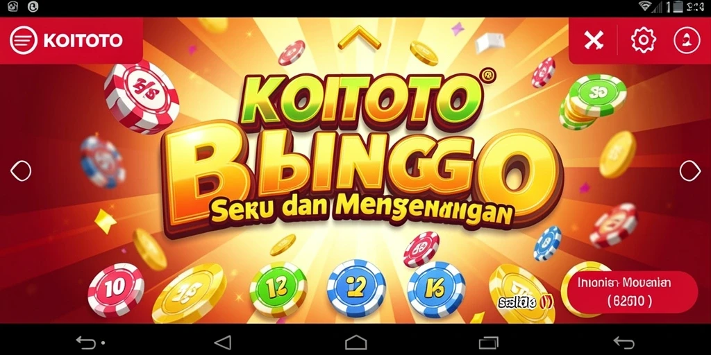 Tampilan gameplay Bingo di KOITOTO yang menarik dan interaktif.