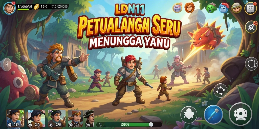 Screenshot gameplay LDN11 menampilkan aksi seru dalam dunia petualangan yang luas.