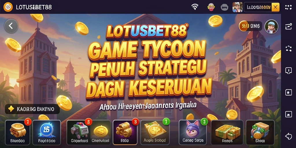 Screenshot LOTUSBET88 menampilkan gameplay Tycoon yang seru dan interaktif.