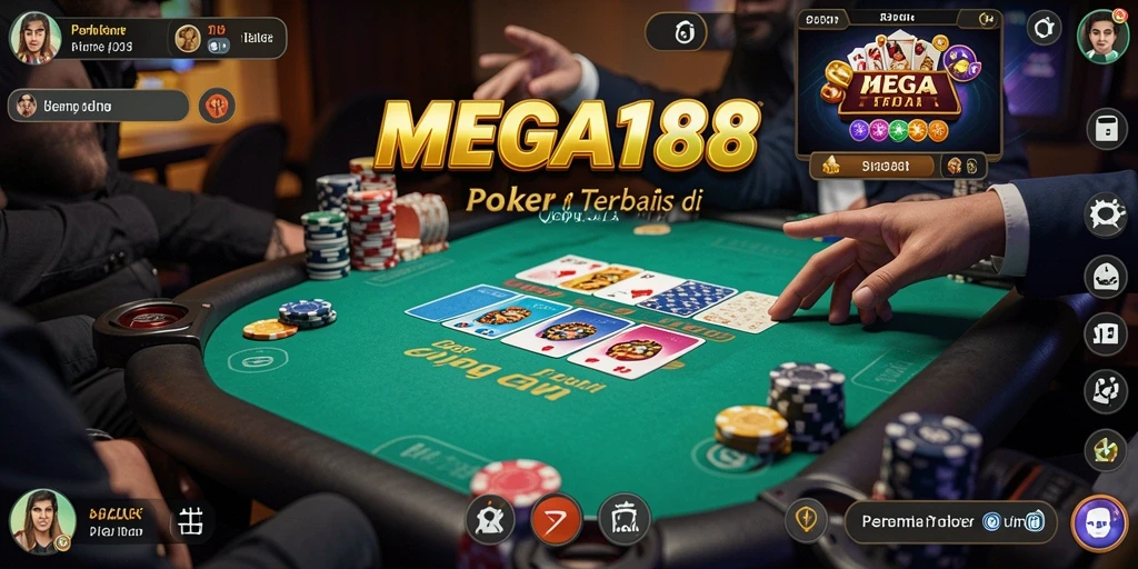 Tampilan gameplay seru di MEGA188 dengan pemain penuh semangat.