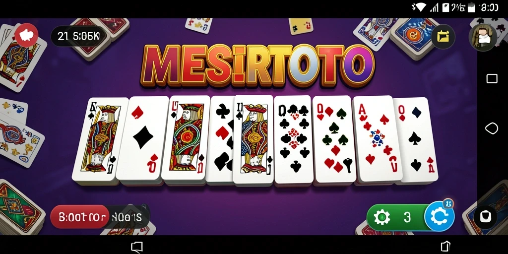 Tampilan gameplay domino yang seru dan interaktif dalam MESIRTOTO.