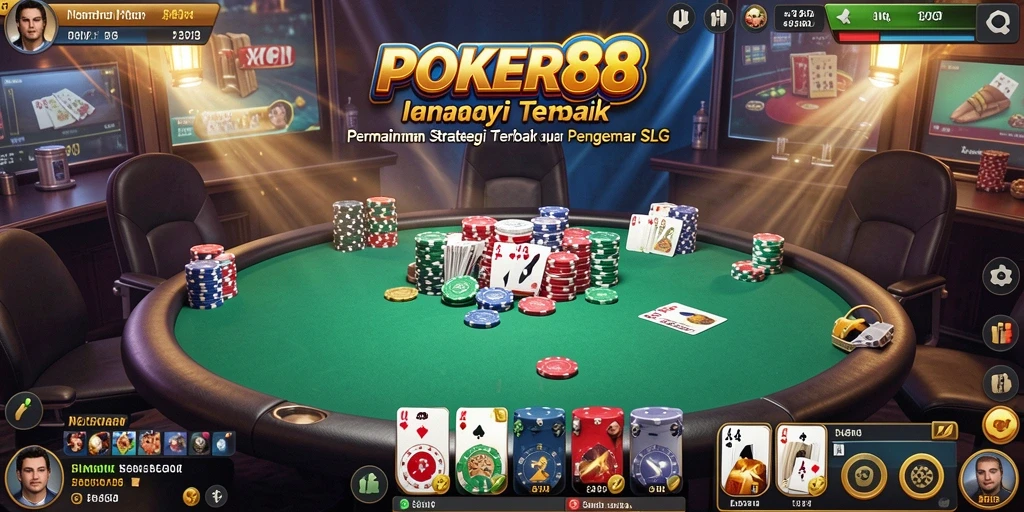 Tampilan menarik dari permainan POKER88 dengan fitur gameplay SLG.