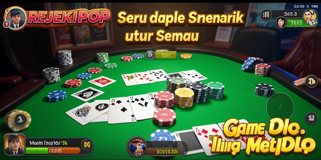 Gameplay Gaple yang seru dan interaktif.