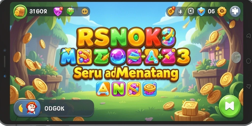 Tampilan gameplay RSNOK yang penuh warna dan menarik.