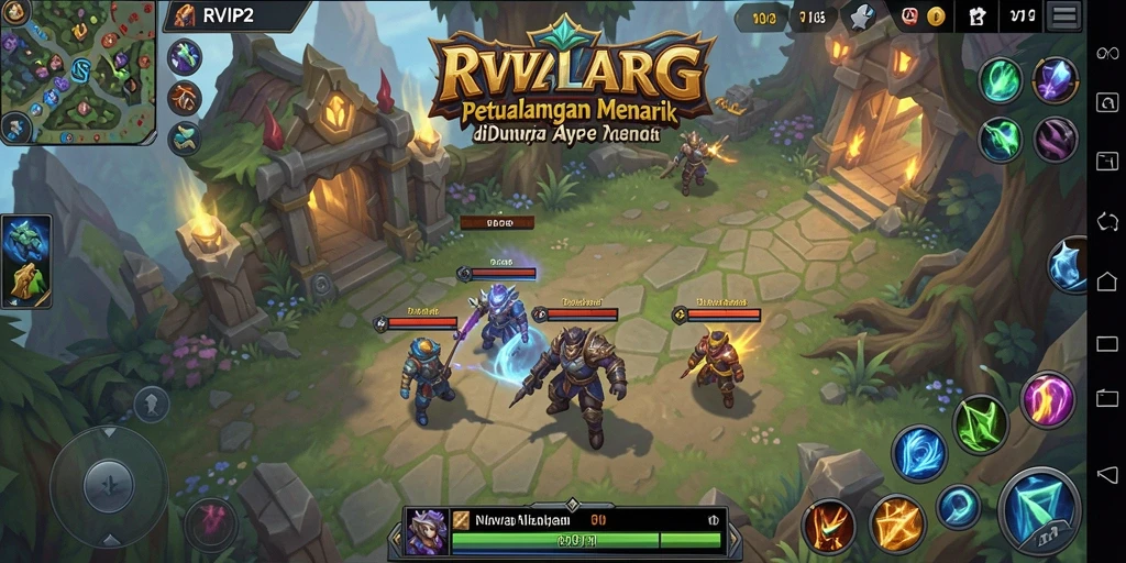 Tampilan gameplay ARPG RVIP2 yang penuh aksi dan strategi.