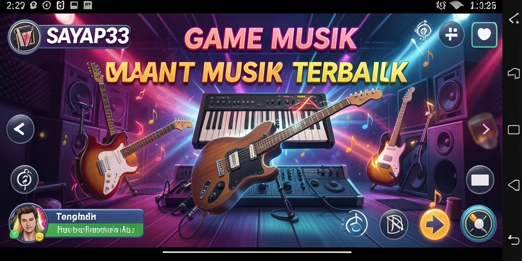 Screenshot gameplay SAYAP33 menampilkan pengalaman bermain musik yang menarik.
