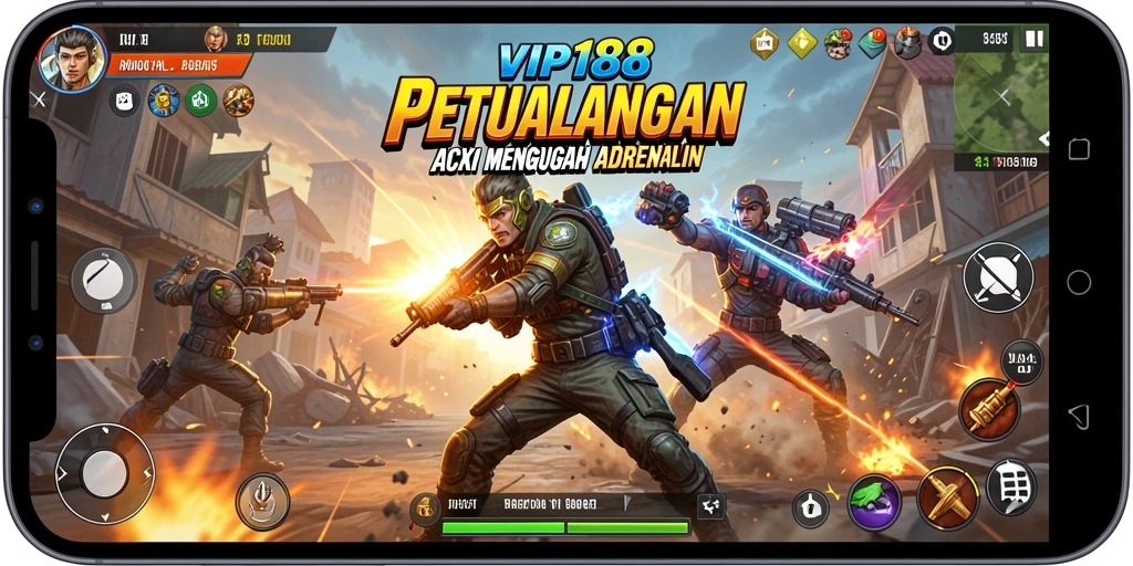 Screenshot gameplay <strong>VIP188</strong> menampilkan aksi adrenalin tinggi dalam pertarungan.