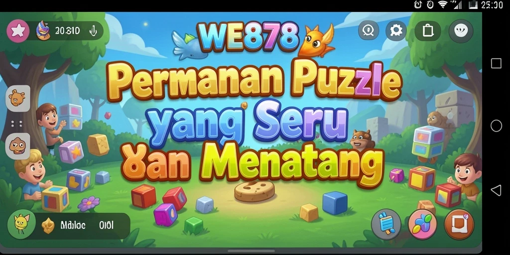 Screenshot WE878 menampilkan gameplay Puzzle yang mendebarkan.