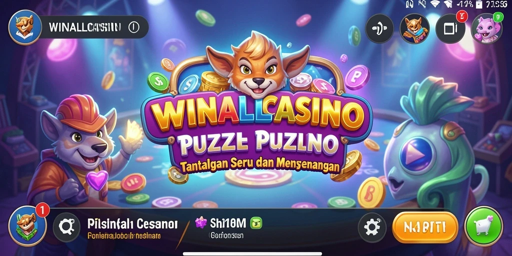 Tangkapan layar dari gameplay menantang WINALLCASINO.