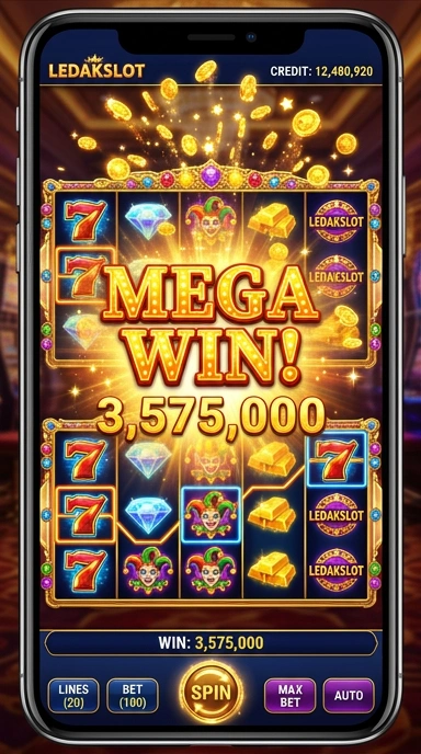 Tampilan utama aplikasi ledakslot yang menarik dan fungsional.